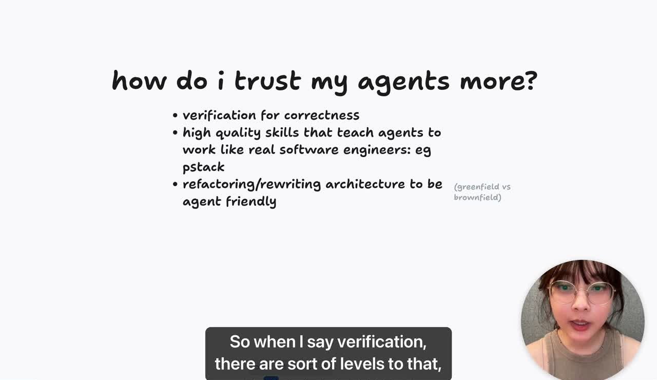 验证、工程技能与 agent-friendly architecture：信任的三个支点