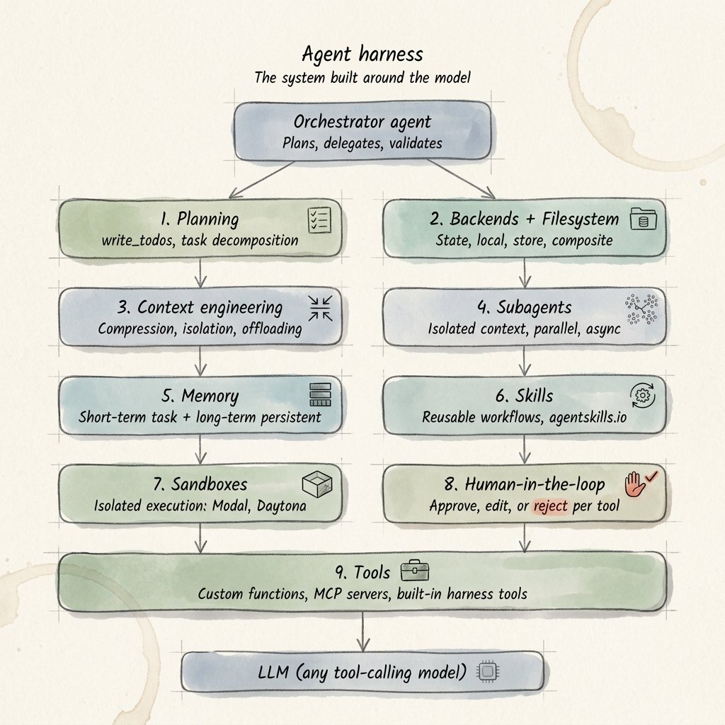 agent harness:围绕模型搭起的系统