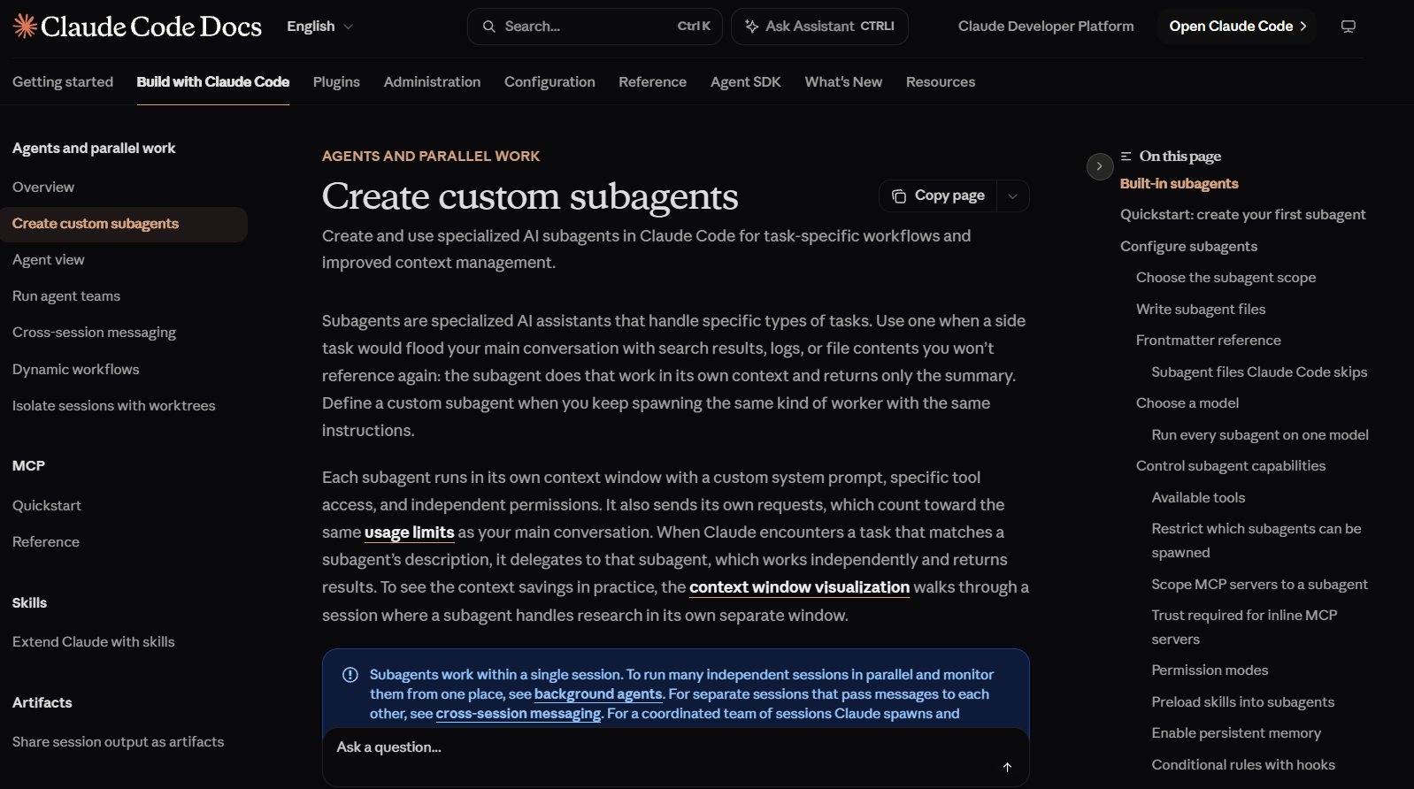 subagent:独立上下文的审阅者